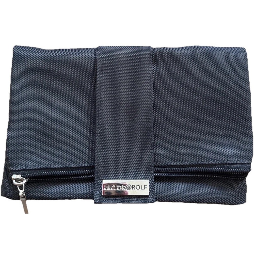 Viktor & Rolf Black Clutch Bag-Brandnew NWT - Nylon Zip Handle- Toiletry Bag NEW